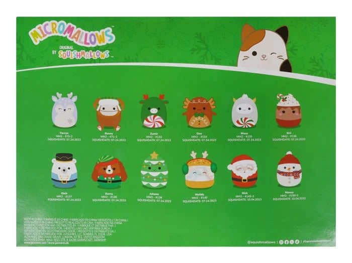 Squishmallows MicroMallow 12 Day Advent Calendar