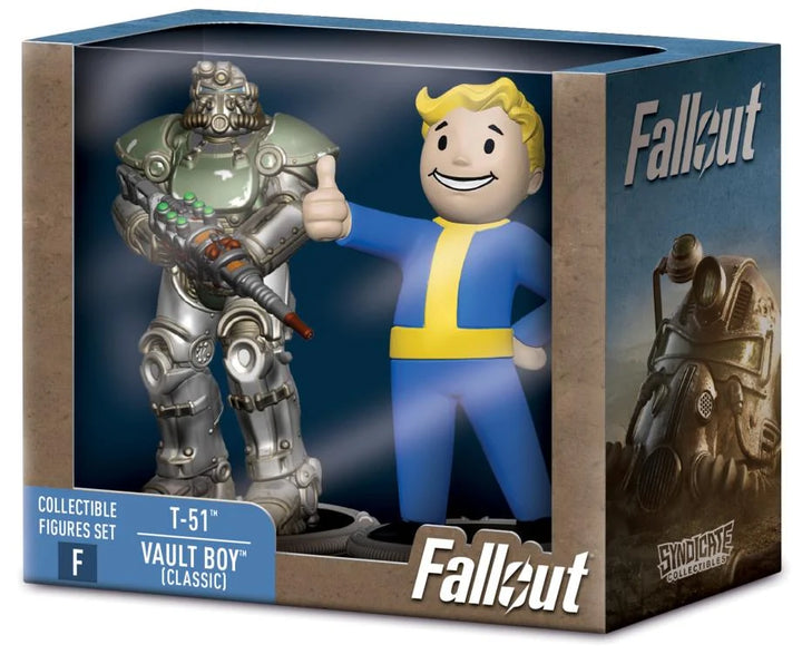 Fallout T-51 & Vault Boy (Classic) Mini Figure Set