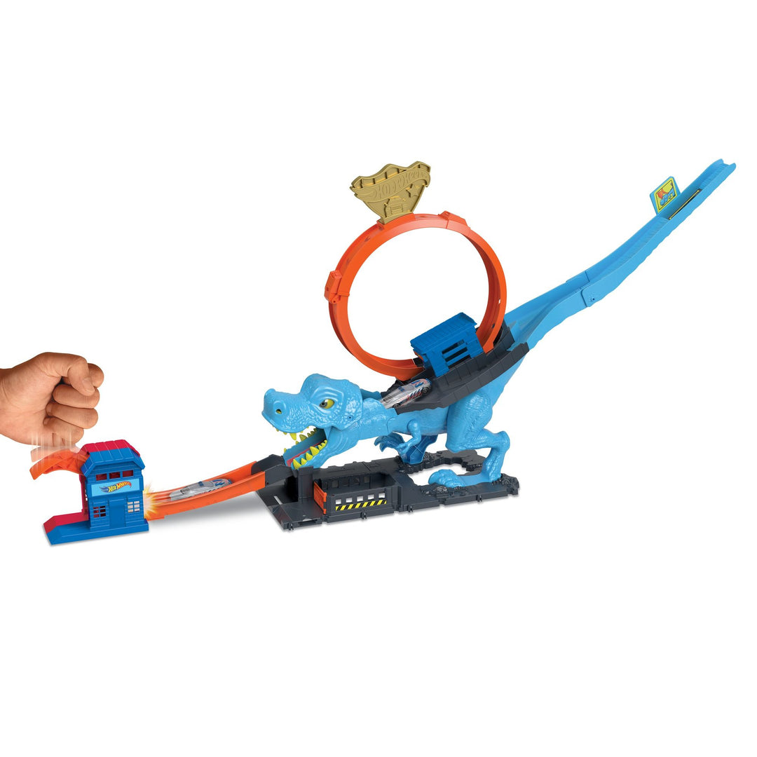 Hot Wheels City T-Rex Chomp Down Playset