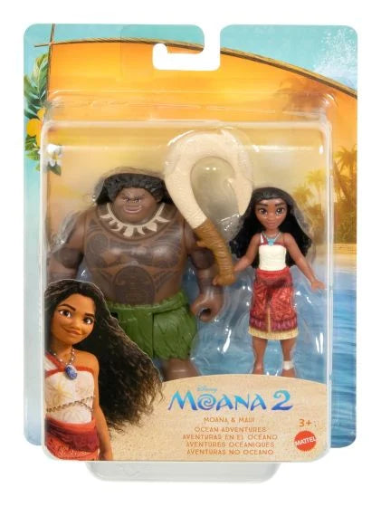 Disney Moana 2 Moana & Maui Ocean Adventures Action Figures 2 Pack