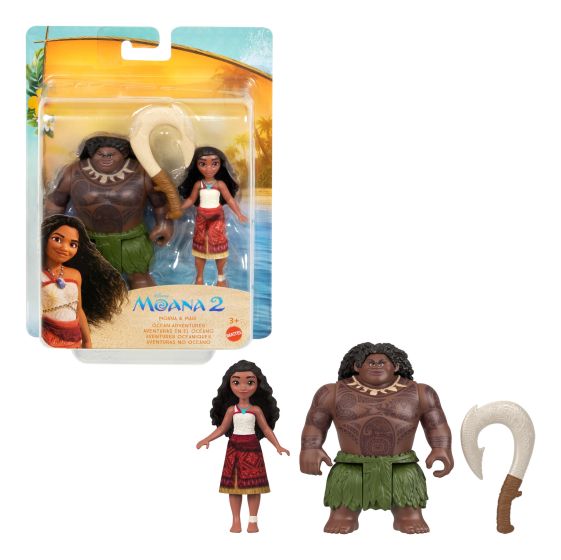 Disney Moana 2 Moana & Maui Ocean Adventures Action Figures 2 Pack