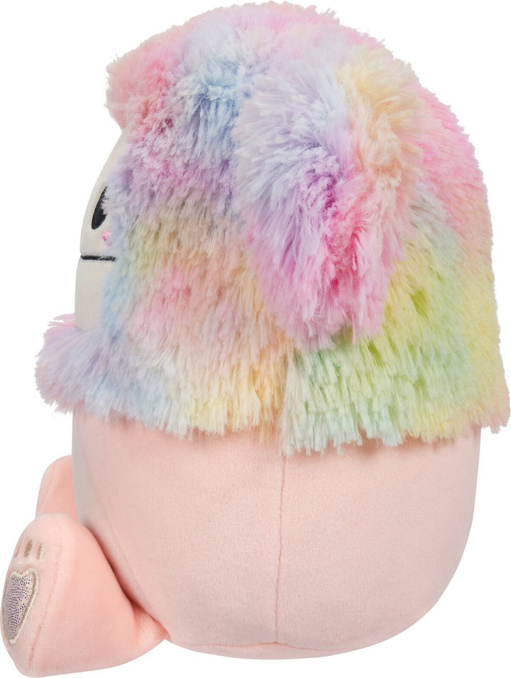 Squishmallows 7.5'' Peach Bigfoot With Rainbow Hair Plush