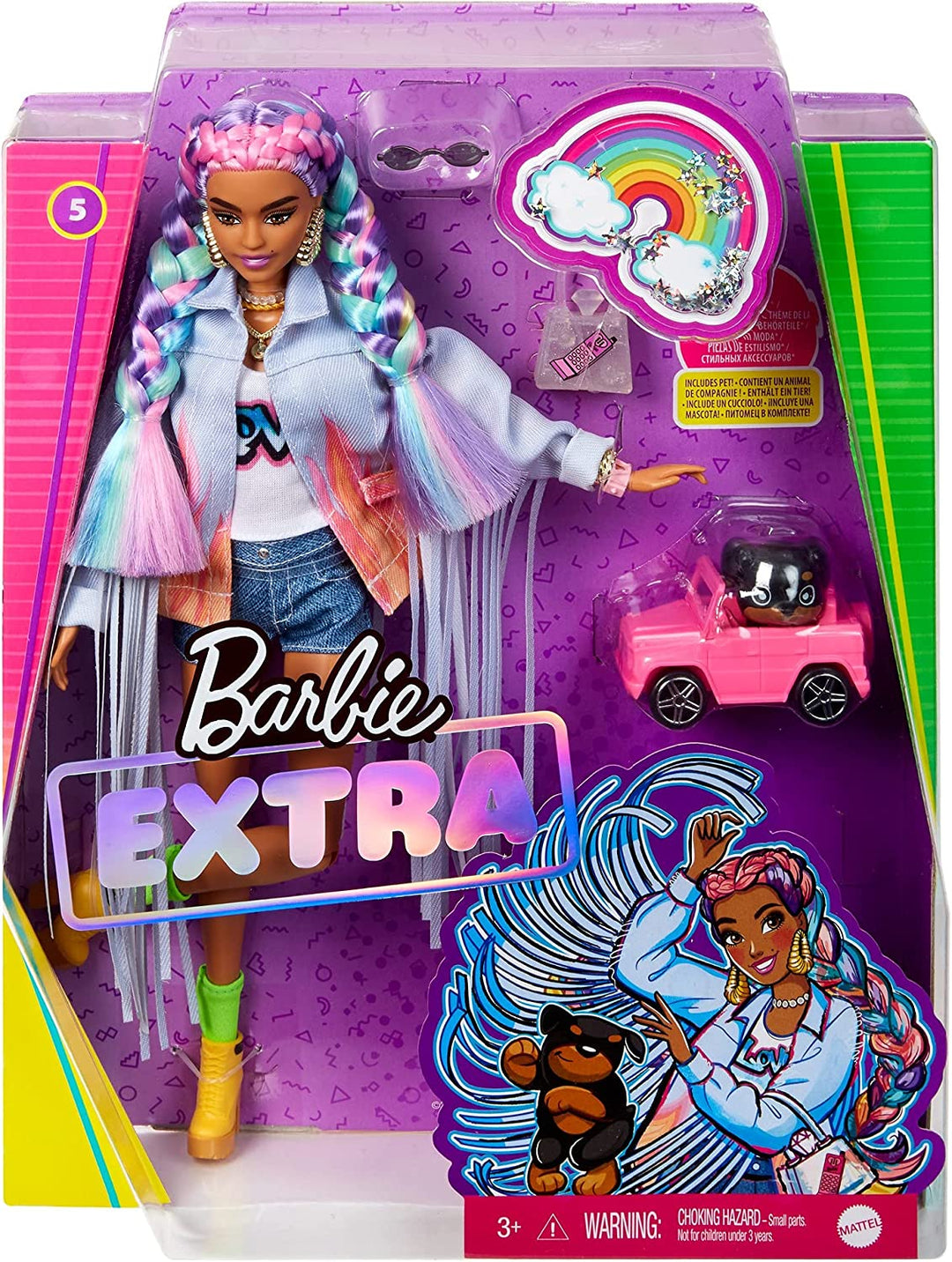 Barbie Extra Rainbow Braids Doll