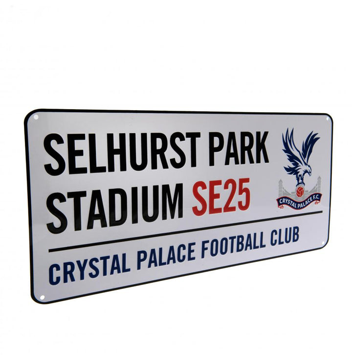 Crystal Palace FC White Street Sign