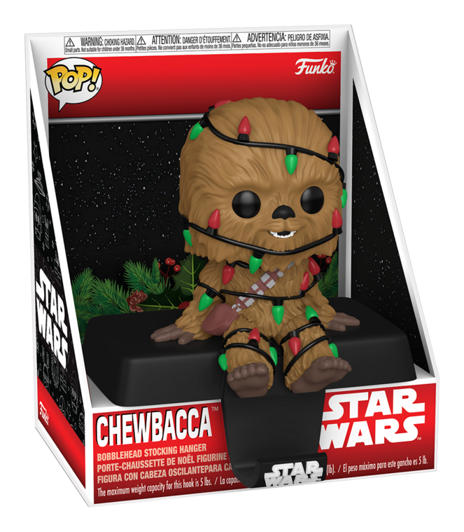 Pop! Edge Sitter - Star Wars - Holiday Chewbacca