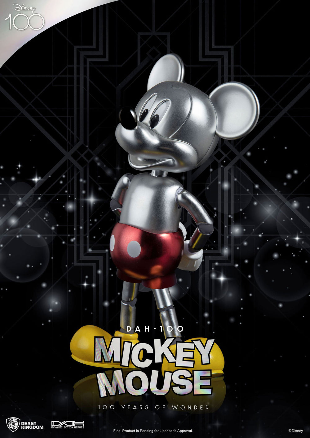 Beast Kingdom DAH-100 Disney 100 Year of Wonder Mickey Mouse 1/9 Scale Dynamic 8ction Heroes Action Figure - Infinity Collectables  - #tag1#