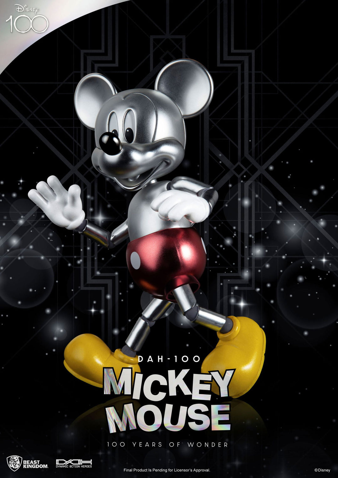 Beast Kingdom DAH-100 Disney 100 Year of Wonder Mickey Mouse 1/9 Scale Dynamic 8ction Heroes Action Figure - Infinity Collectables  - #tag1#