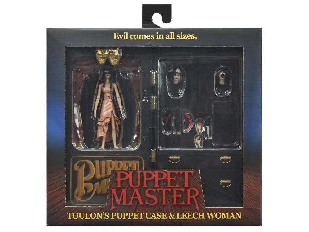 NECA Puppet Master Leech Woman & Toulon's Puppet Case Figure Set