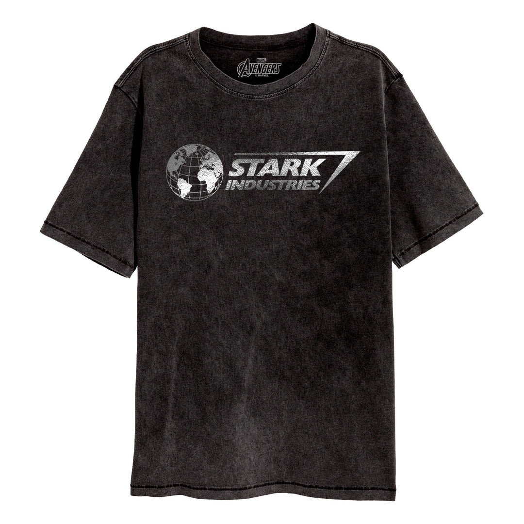 Marvel Comics Avengers Stark Industries Acid Wash T-Shirt