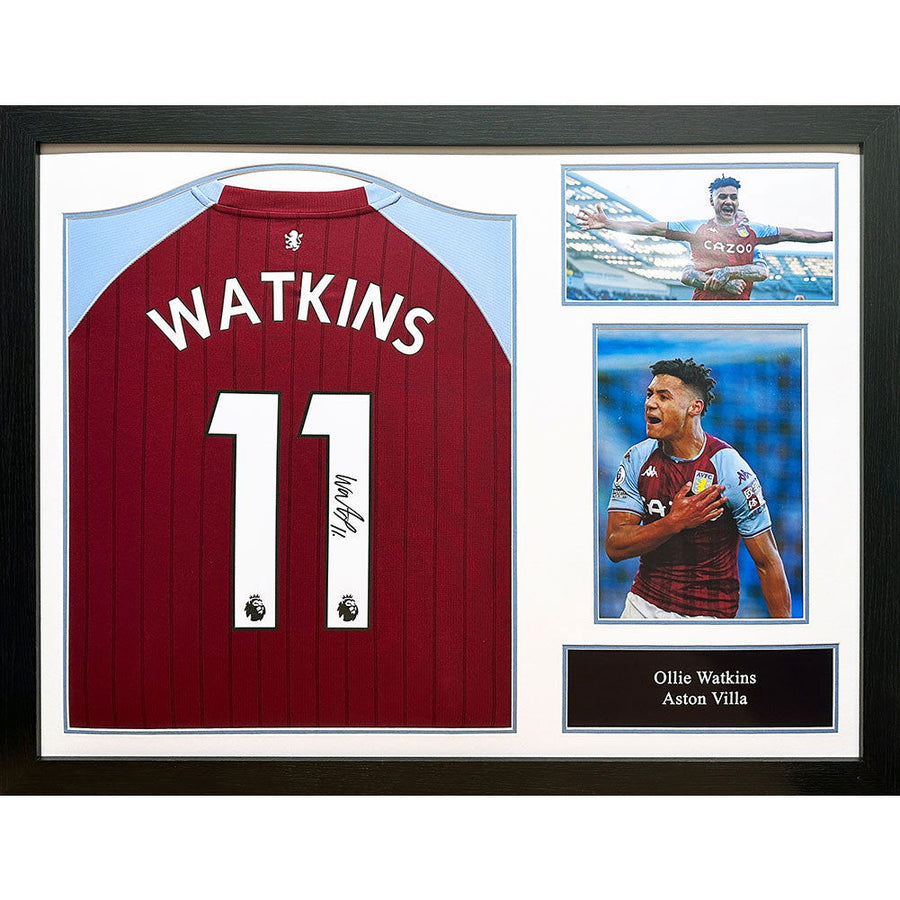 Aston Villa FC  Ollie Watkins Signed Shirt (Framed) - Infinity Collectables  - #tag1#