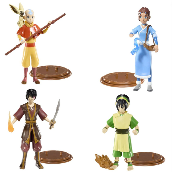 Avatar The Last Airbender Complete Bendyfigs 4 Figures Bundle - Infinity Collectables  - #tag1#