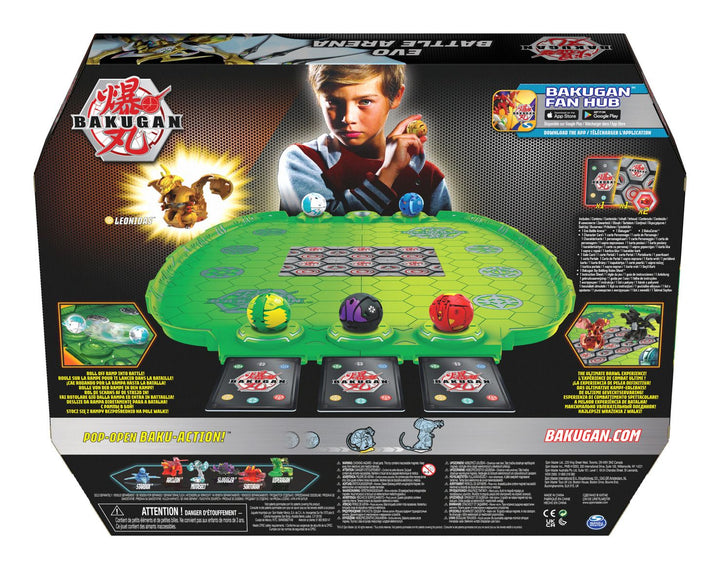 Bakugan Evolution Battle Arena with Exclusive Leonidas Bakugan and 2 Cards - Infinity Collectables  - #tag1#