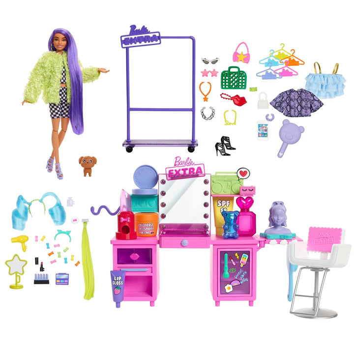 Barbie Extra Doll and Vanity Playset - Infinity Collectables  - #tag1#