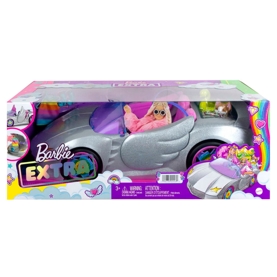 Barbie Extra Vehicle Sparkly 2-Seater Toy Convertible - Infinity Collectables  - #tag1#