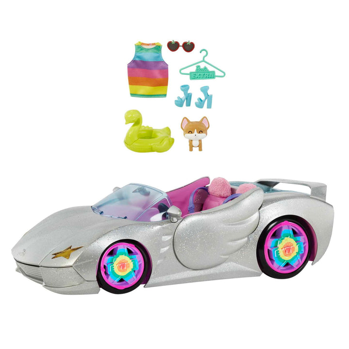 Barbie Extra Vehicle Sparkly 2-Seater Toy Convertible - Infinity Collectables  - #tag1#