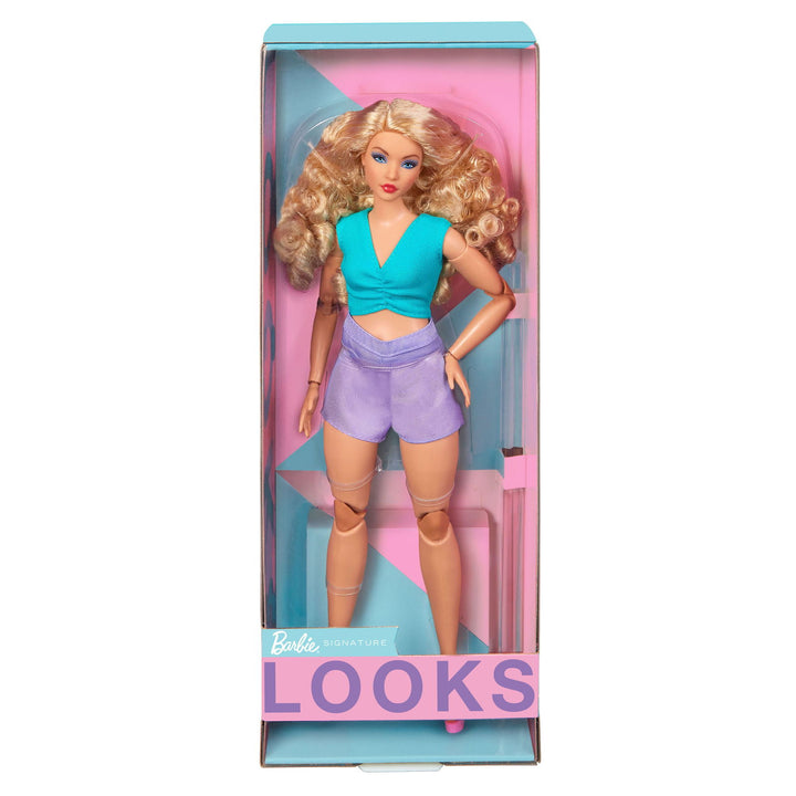 Barbie Signature Barbie Looks Doll Curvy, Curly Blonde Hair - Infinity Collectables  - #tag1#