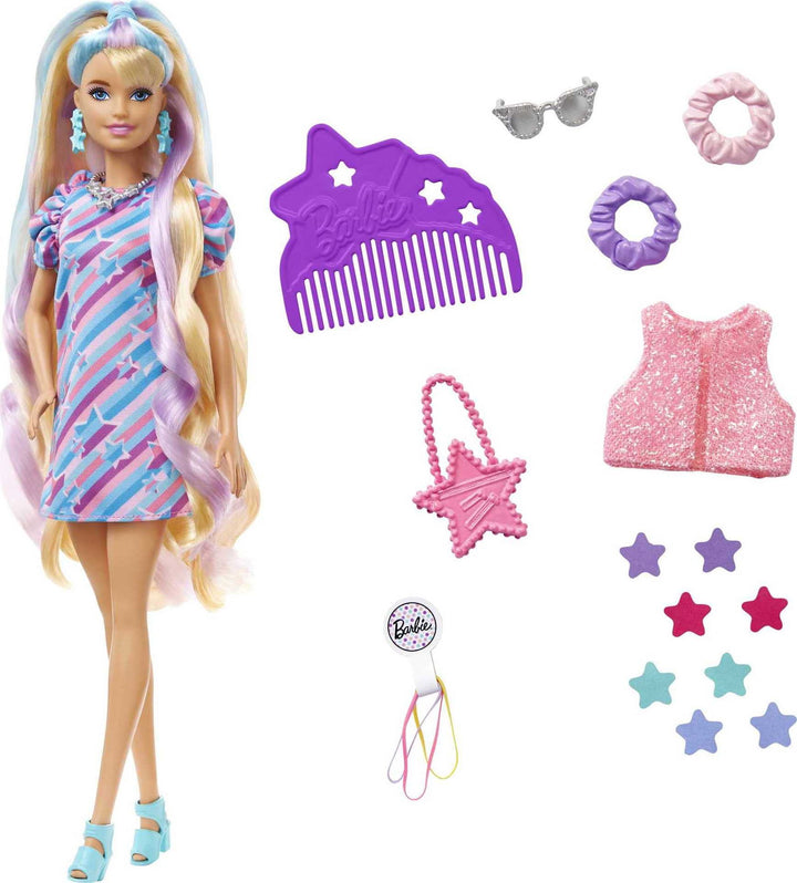 Barbie Totally Hair Doll & Accessories - Star Theme - Infinity Collectables  - #tag1#