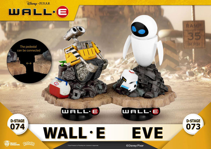 Beast Kingdom Disney Pixar WALL-E Eve Diorama Stage D-Stage Figure Statue - Infinity Collectables  - #tag1#