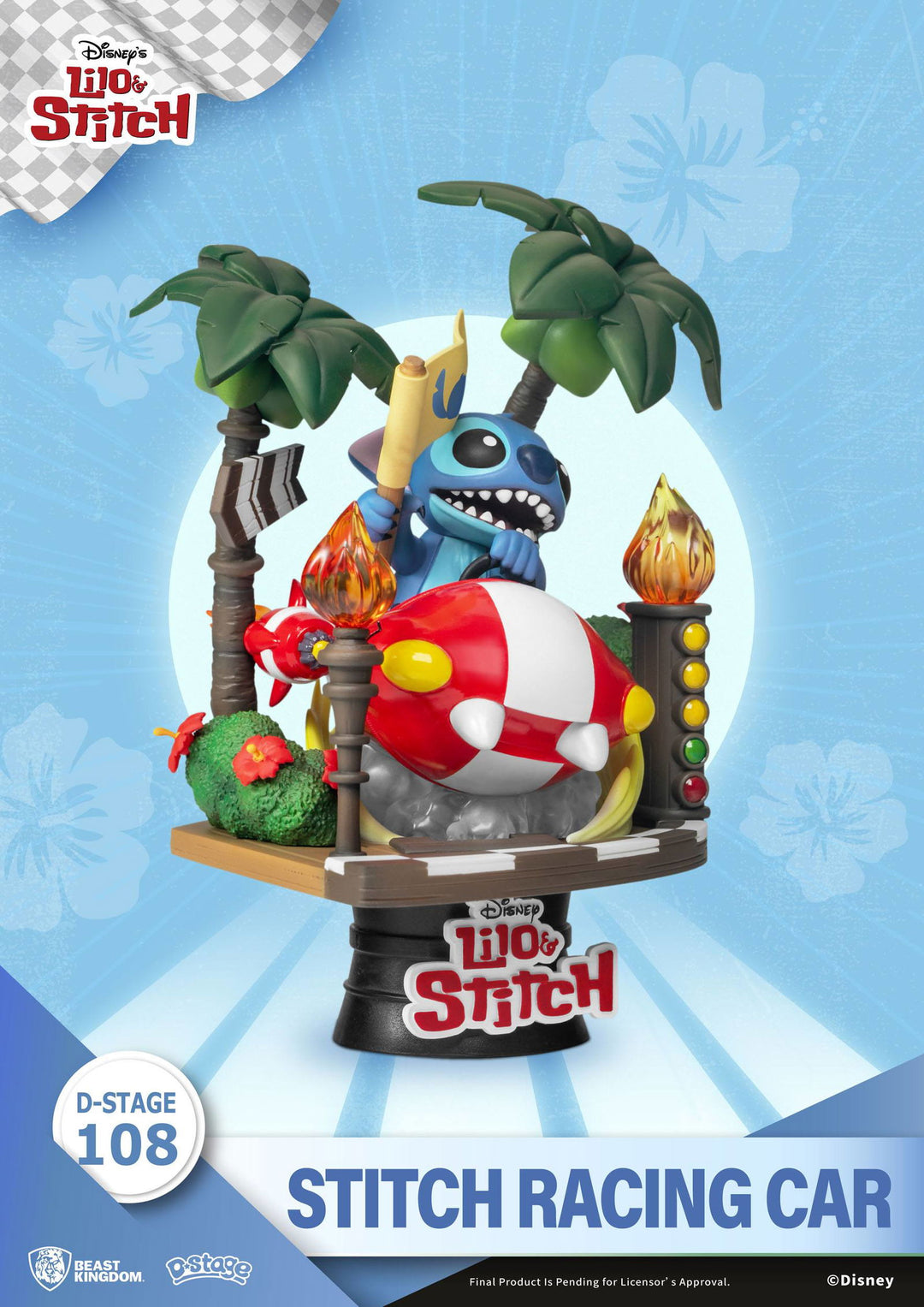 Beast Kingdom Lilo & Stitch D-Stage Diorama - Stitch Racing Car - Infinity Collectables  - #tag1#