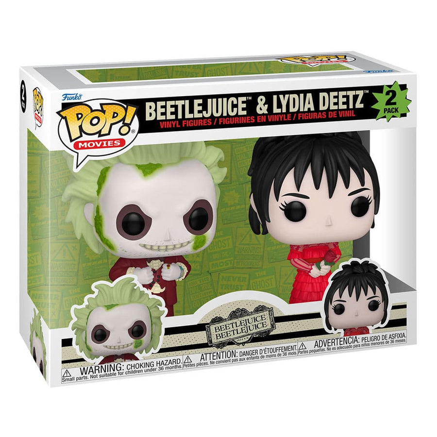 Beetlejuice Beetlejuice & Lydia Deetz Two-Pack Funko POP! Vinyl Figures - Infinity Collectables  - #tag1#