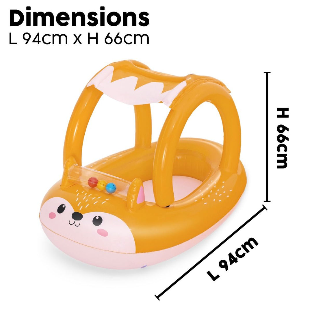 Bestway Friendly Fox Shaded Baby Boat - Infinity Collectables  - #tag1#