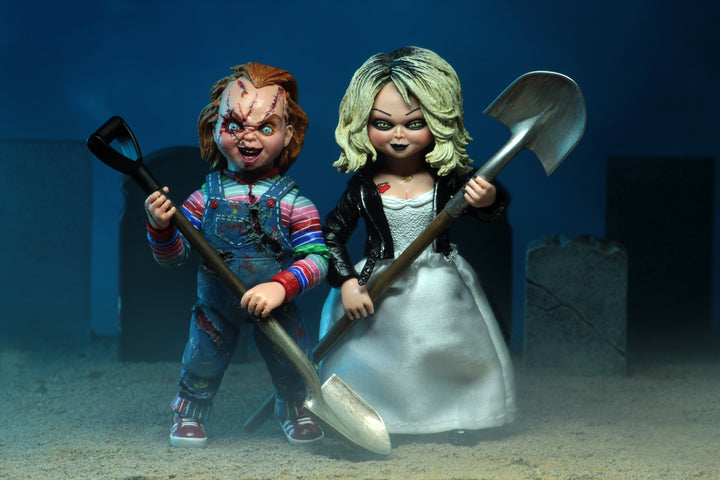 NECA Bride of Chucky Ultimate Chucky & Tiffany 2-Pack 7" Action Figures