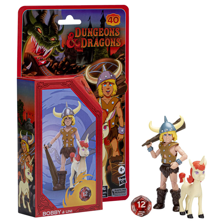 Bobby and Uni Dungeons & Dragons Cartoon Classics 6" Scale Action Figure