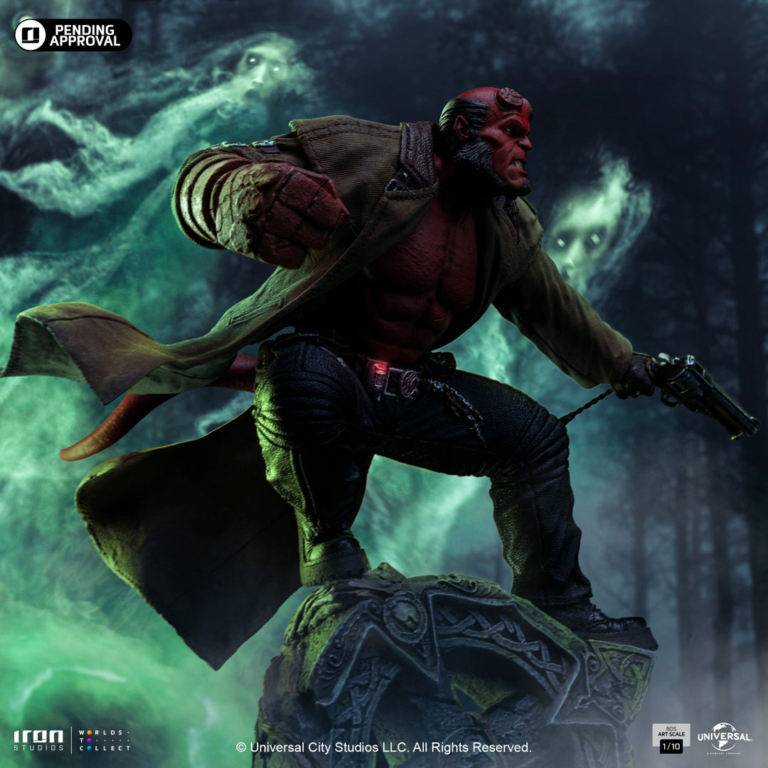 Iron Studios Hellboy II: The Golden Army Battle Diorama Series Hellboy 1/10 Art Scale Limited Edition Statue