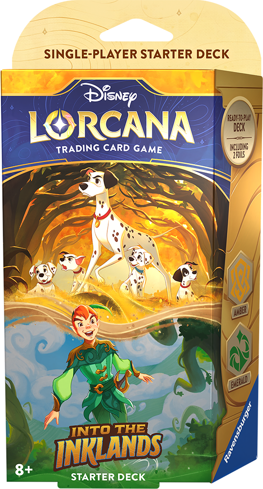 Disney Lorcana Trading Card Game Into The Inklands Amber/Emerald Starter Deck