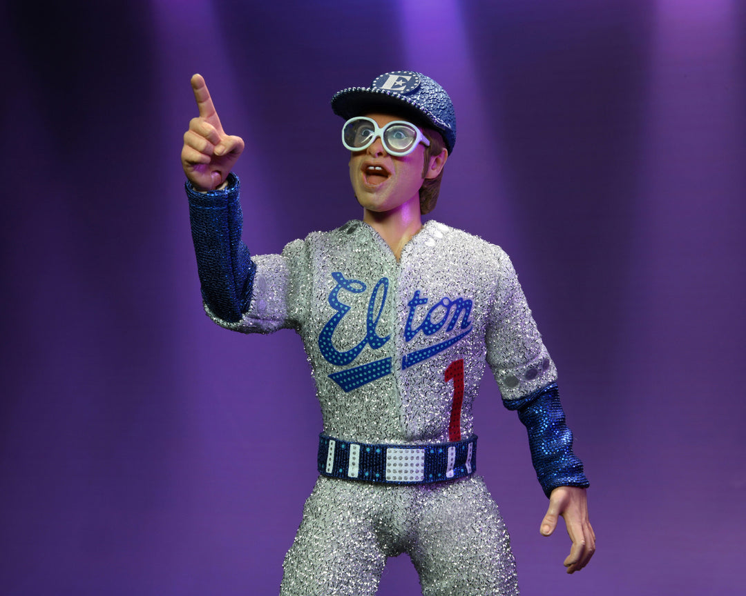 Elton John with Piano (Live 1975) Deluxe 8" Clothed Action Figure