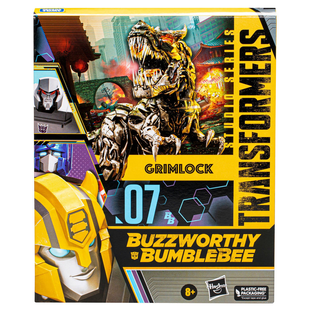 Transformers Studio Series Age of Extinction Buzzworthy Bumblebee Grimlock Action Figure