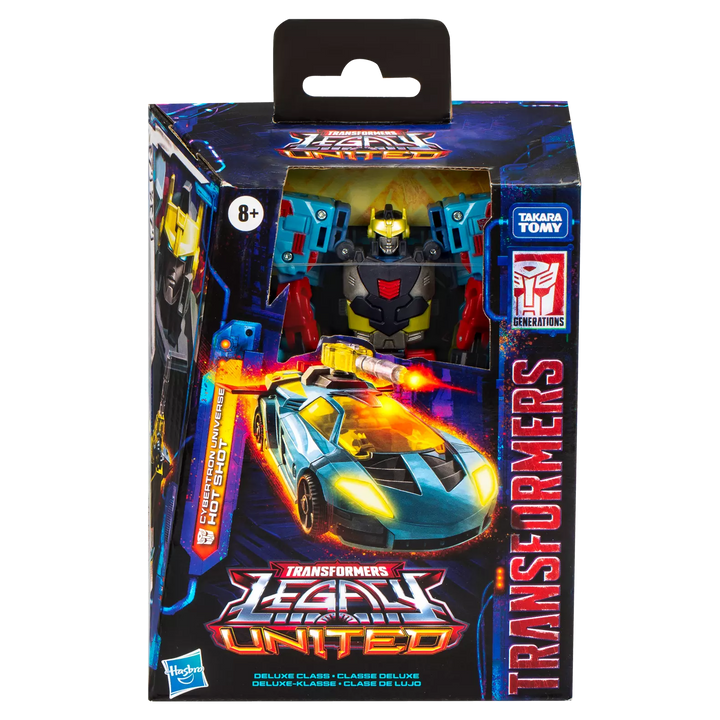 Transformers Legacy United Deluxe Class Cybertron Universe Hot Shot Action Figure