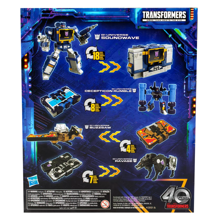 Transformers Legacy United Voyager Class G1 Universe Soundwave Action Figure