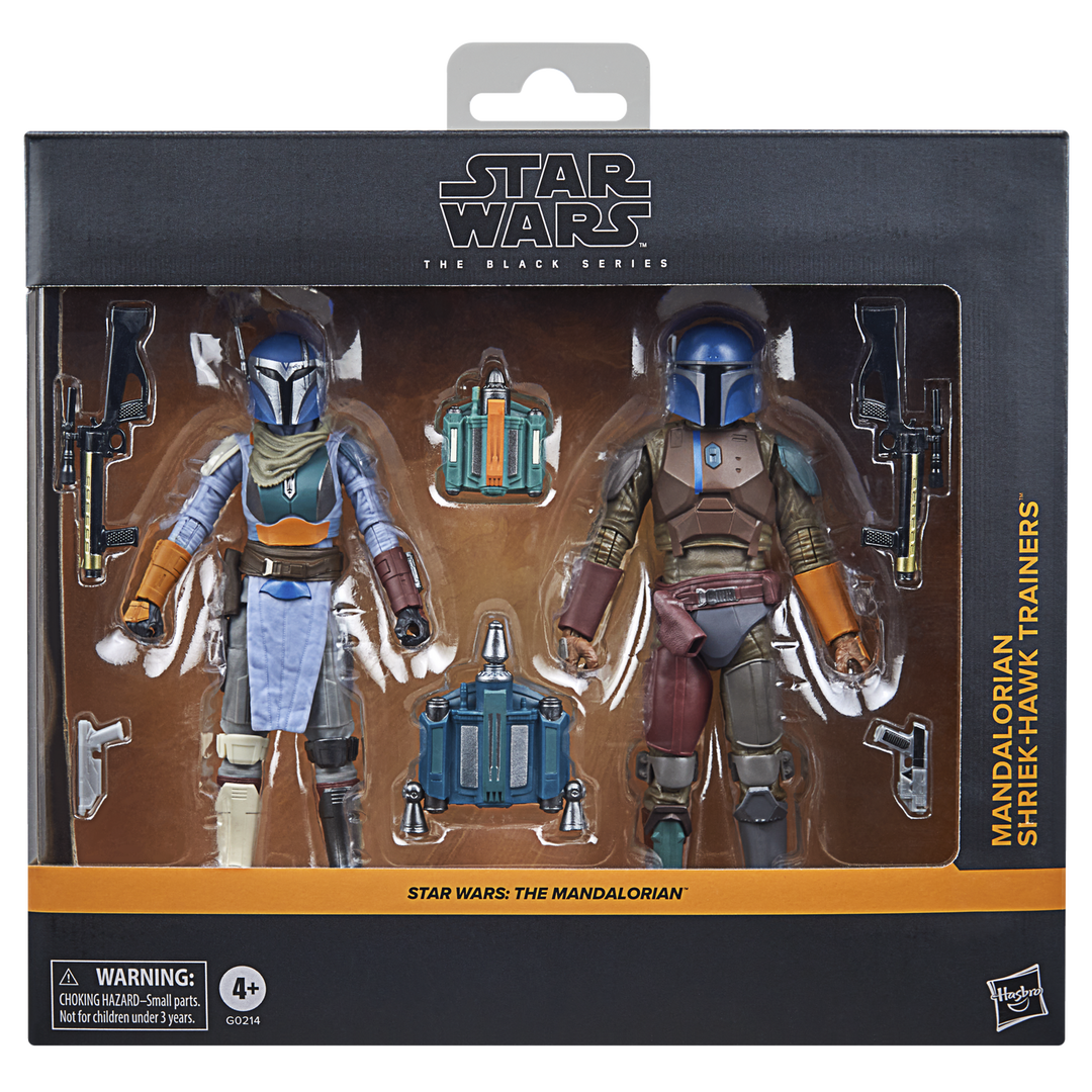 Star Wars The Black Series Mandalorian Shriek-Hawk Trainers 2-Pack 6" Action Figures