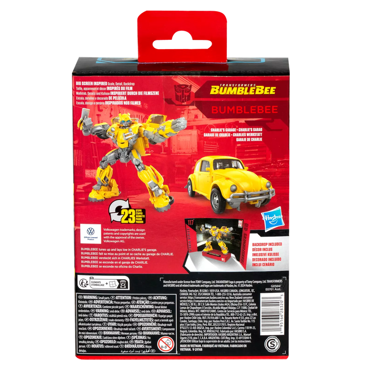 Transformers Studio Series Deluxe Class Transformers: Bumblebee 117 Bumblebee Action Figure