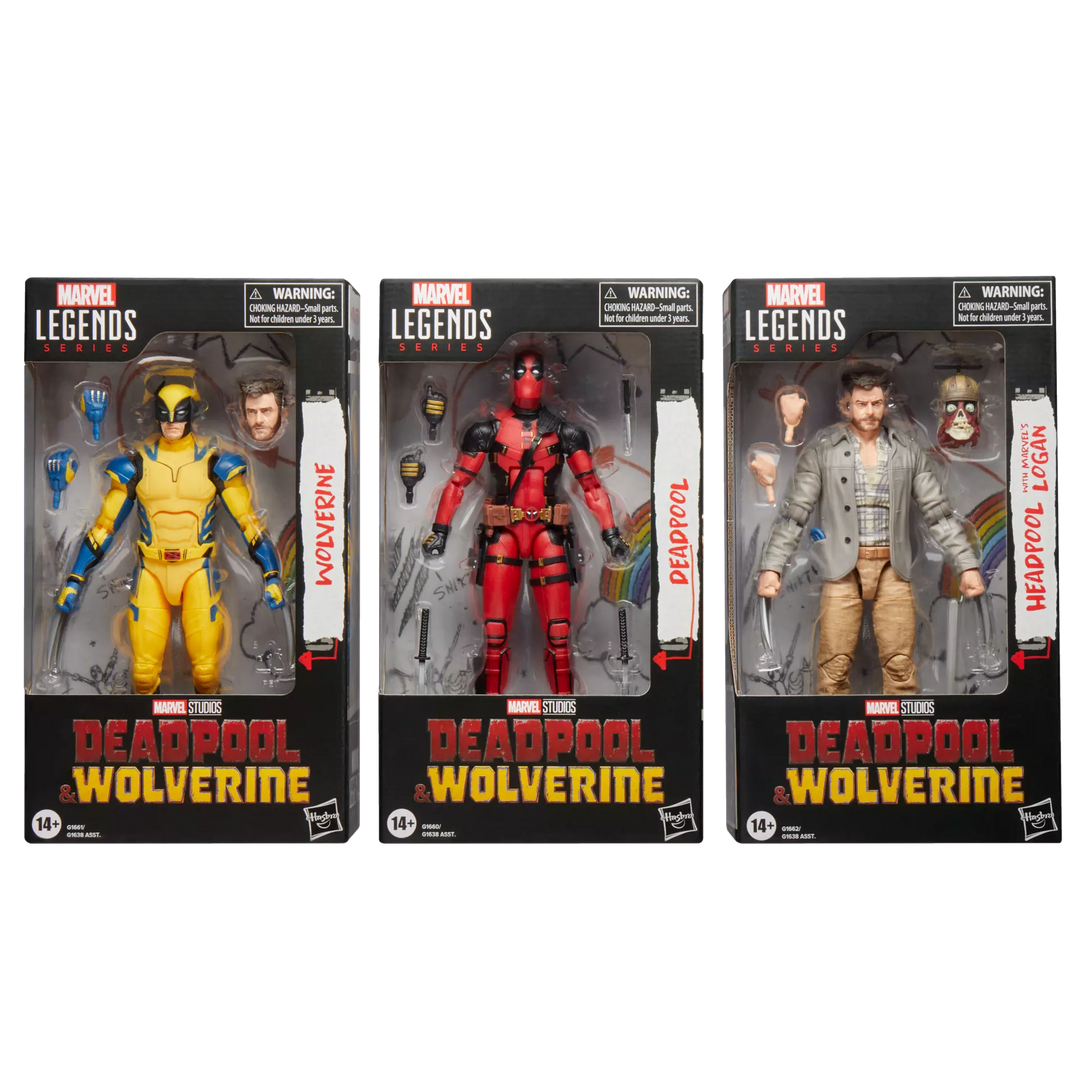 Marvel Legends Series Deadpool & Wolverine Headpool with Marvel’s Logan  6" Action Figure