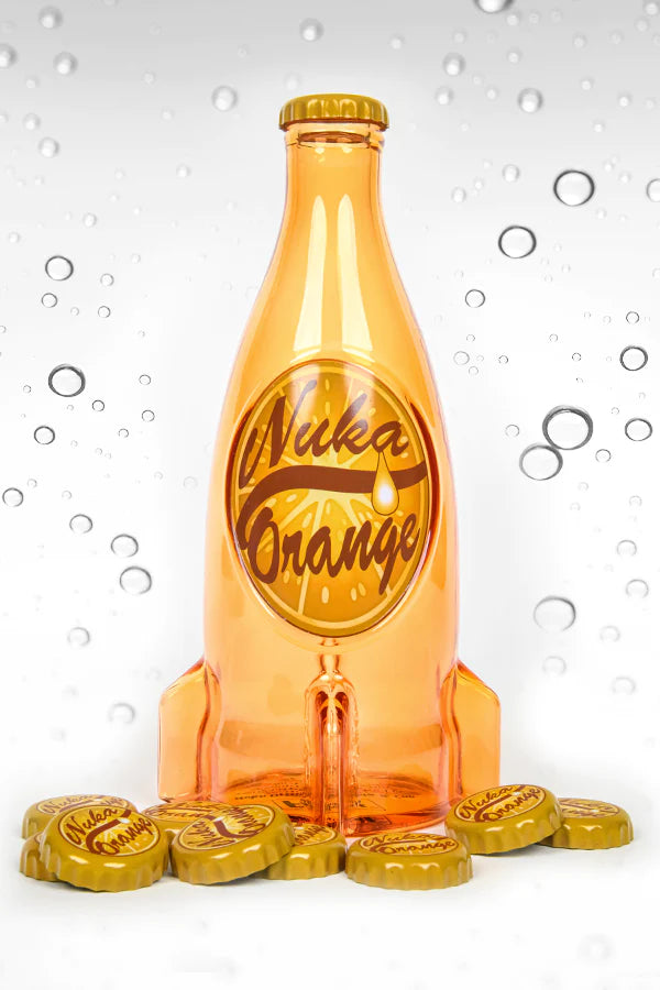 Official Fallout Nuka Cola Orange Glass Bottle & Cap