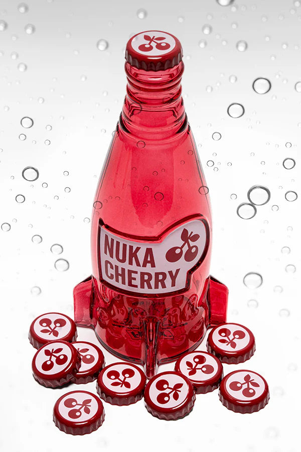 Official Fallout Nuka Cola Cherry Glass Bottle & Cap