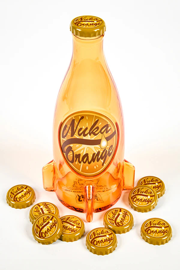 Official Fallout Nuka Cola Orange Glass Bottle & Cap