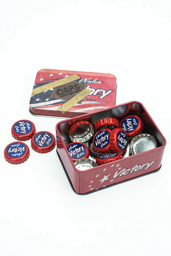 Official Fallout Bottle Cap Series Nuka Cola Victory With Tin *Exclusive