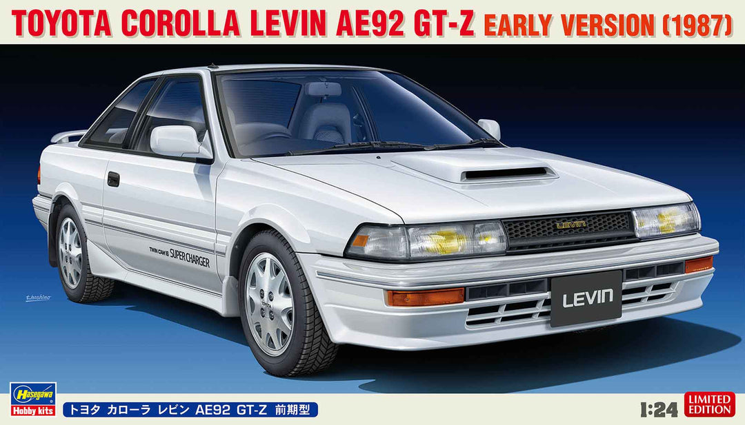 Hasegawa 1:24 Scale Toyota Corolla Levin AE92 GT-Z Early Version Kit