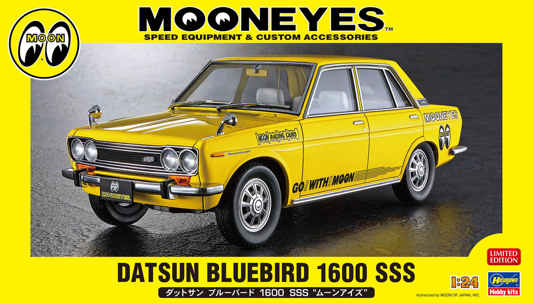 Hasegawa 1:24 Scale Datsun Bluebird 1600 SSS Mooneyes Kit