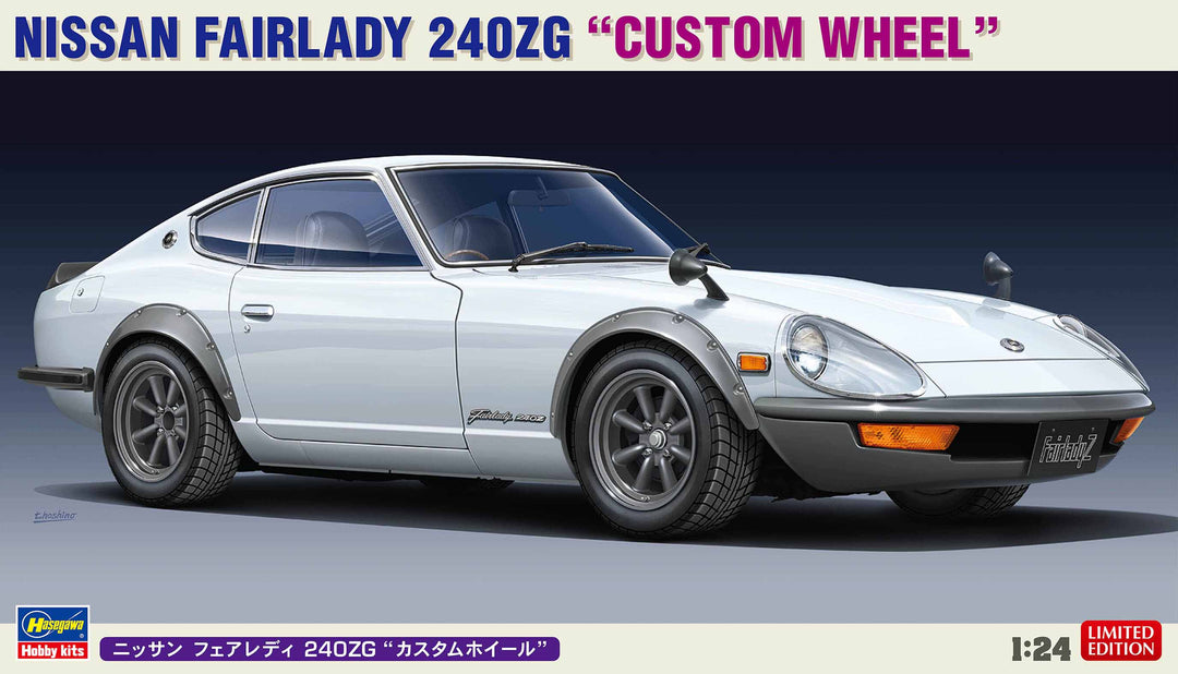 Hasegawa 1:24 Nissan Fairlady 240ZG With Custom Wheels Kit