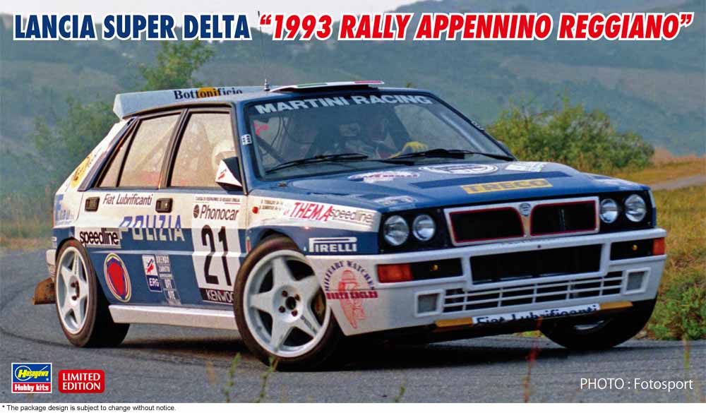 Hasegawa 1:24 Scale 1993 Lancia Super Delta Rally Appennino Reggiano Kit