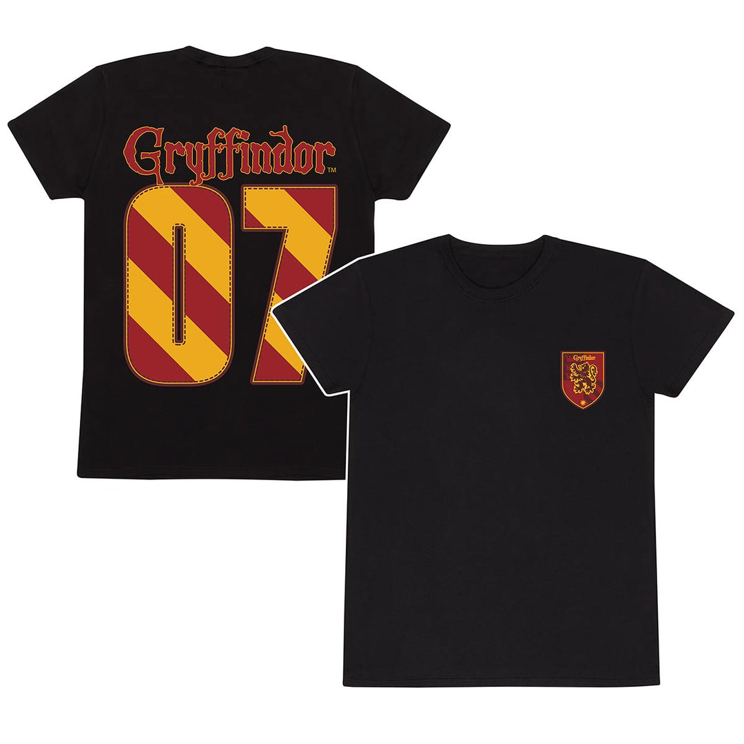 Harry Potter Quidditch Gryffindor Unisex Adults T-Shirt