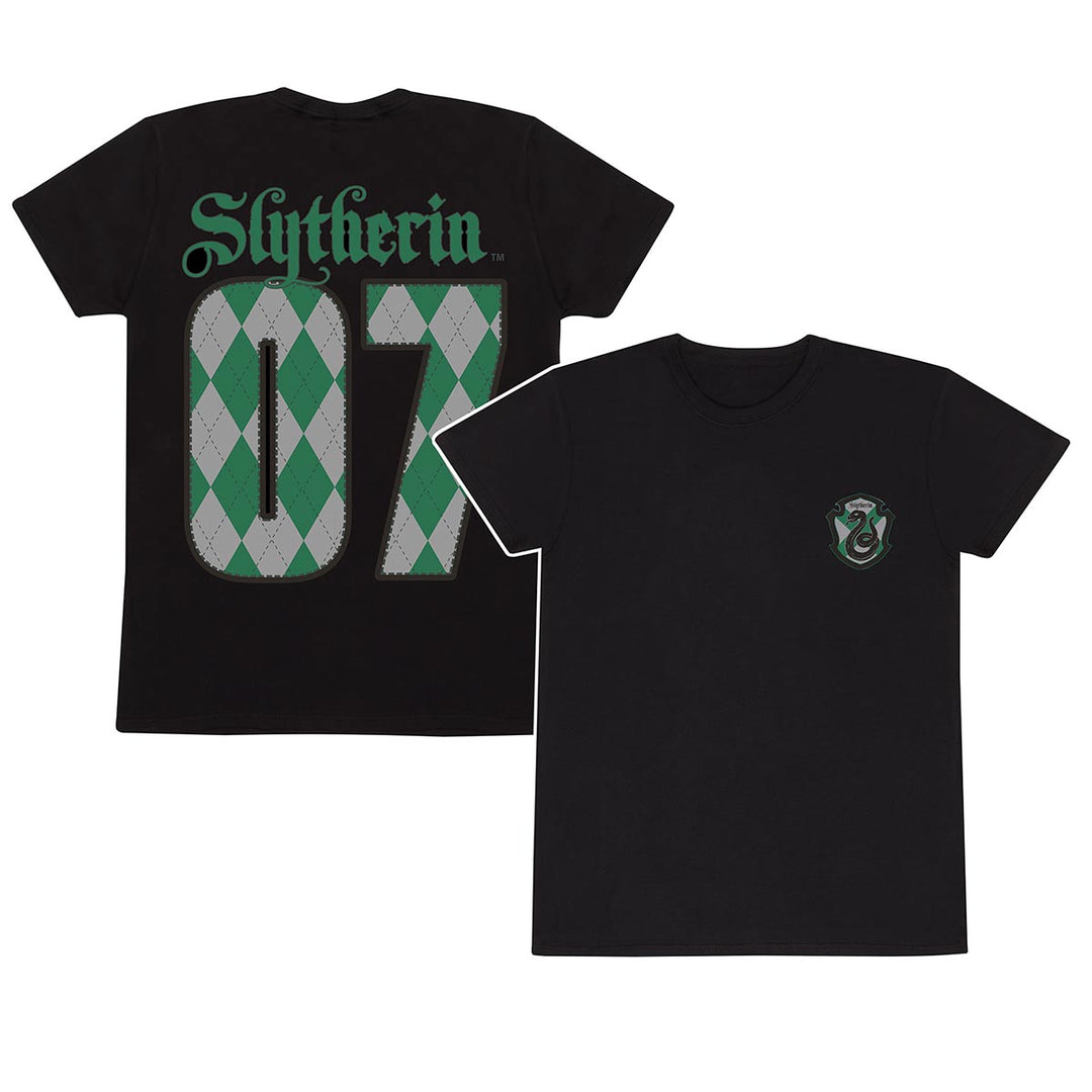 Harry Potter Quidditch Slytherin Unisex Adults T-Shirt