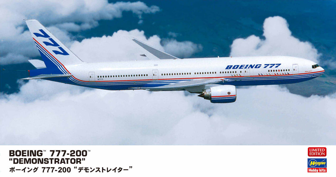 Hasegawa 1:200 Scale Boeing 777-200 Demonstrator Kit