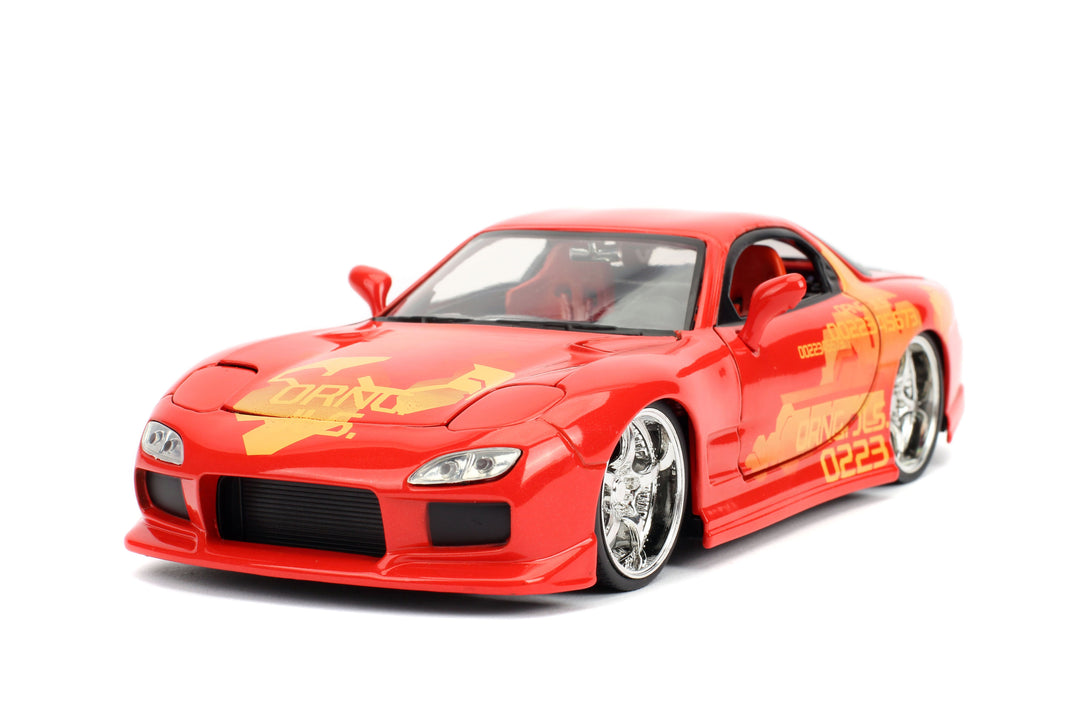 Jada Toys 1:24 Scale Fast and Furious Orange JLS Mazda RX-7