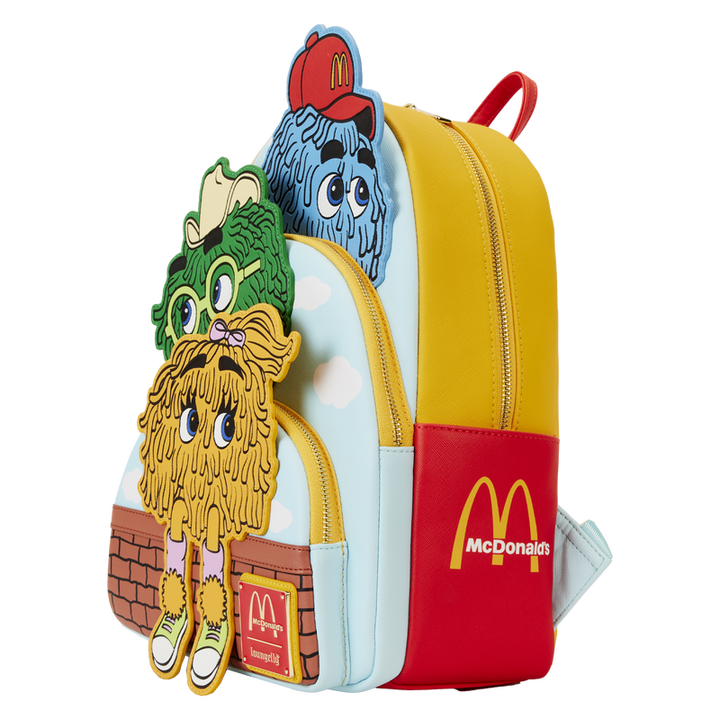 Loungefly McDonald's Vintage Fry Kids Triple Pocket Mini Backpack