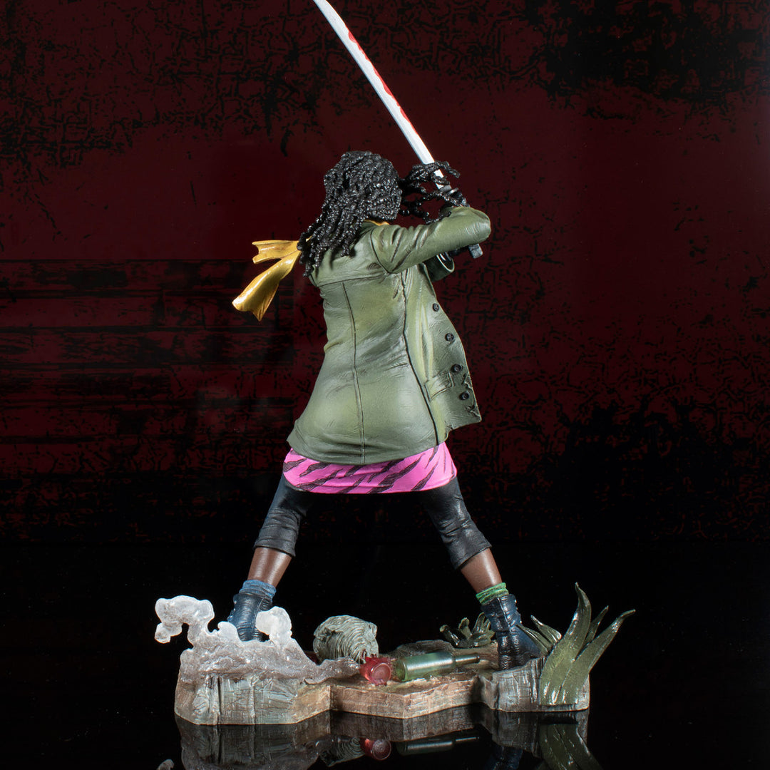 The Walking Dead Gallery Michonne Figure Diorama